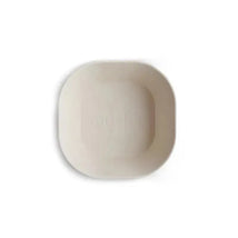 Mushie - Square Dinnerware Baby Bowl - Set Of 2 - Ivory Image 1
