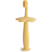 Mushie Silicone Flower Training Toothbrush - Daffodil Image 1