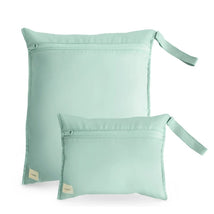 Mushie Water-Resistant Wet Bag 2 Pack - Roman Green Image 1
