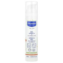 Mustela Arnica Gel with Organic Calendula, 3.38 fl oz pump bottle for baby and child.