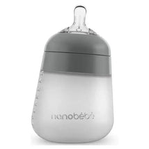 Nanobebe Silicone Baby Bottle Single Pack- Gray, 9 Oz Image 1