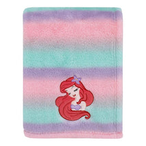 NoJo Disney Ariel Watercolor Wishes Ombre Plush Baby Blanket