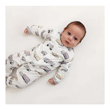 Noomie - Baby Boy Transportation Zipper Footie Image 1