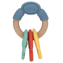 Nuby - Silicone/Wood Teether Keys Image 2