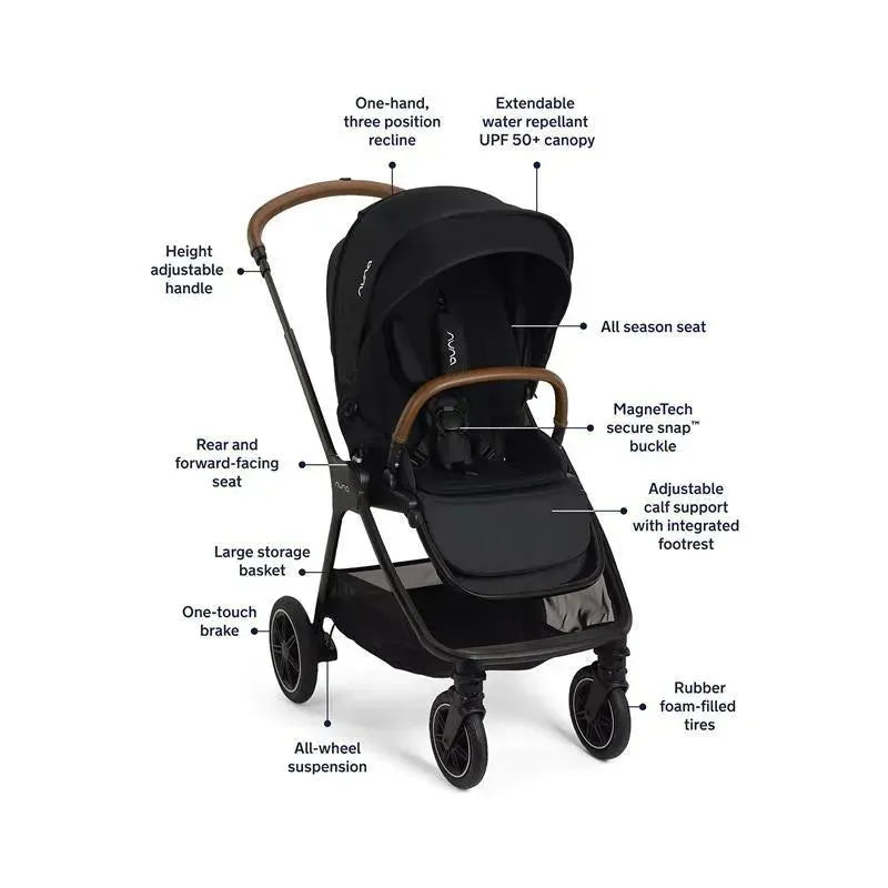 Nuna - Triv Next Stroller, Caviar Image 2