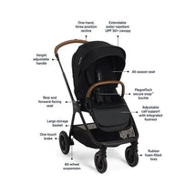 Nuna - Triv Next Stroller, Caviar Image 2