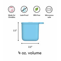OmieBox - 2Pk Leakproof Dips Containers To Go, Blue/Lime Image 2