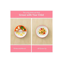 Omie - Toddler Plate With Divider, Pink | 3 plates & 2 dividers Image 2