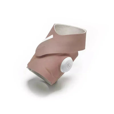 Accessory fabric sock for the Owlet Dream Sock Baby Monitor in dusty rose color, featuring a white button and soft interior.