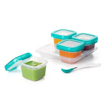 OXO Tot Baby Blocks Freezer Storage Containers 6 oz - Teal Image 2