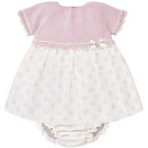 Paz Rodriguez - 2Pk Baby Set Dress & Diaper Cover, Magnolia Image 1