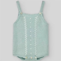 Paz Rodriguez - Baby Knit Newborn Body, Cream/Beige Image 1