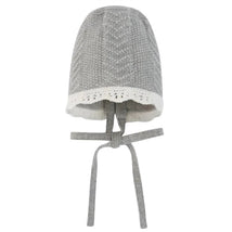 Paz Rodriguez - Baby Knit Newborn Bonnet, Cinza Pérola