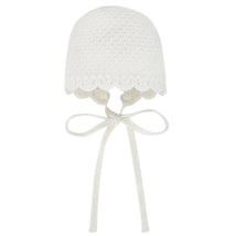 Paz Rodriguez - Baby Knit Newborn Bonnet Paz Oi, Cream