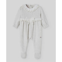 Paz Rodriguez - Baby Knit Newborn Romper Ternura Oi, Chalk Pink Image 1