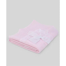 Paz Rodriguez - Baby Knit Newborn Shawl Linda, Chalk Pink/White Image 1