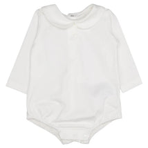 Paz Rodriguez Knit Newborn Body Esencial, Cream/Light Brown Image 1