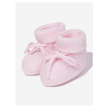Paz Rodriguez Knit Newborn Booties Esencial, Light Blue Image 1