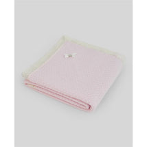 Paz Rodriguez Knit Newborn Shawl Nai Light Pink/Cream, One Size Image 1