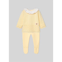 Paz Rodriguez - Take Me Home Set Knit Newborn Sweater + Leggings Bico, Chalk Pink Image 2