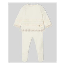 Paz Rodriguez - Take Me Home Set Knit Newborn Sweater + Leggings Paz, Cream/Beige Image 1