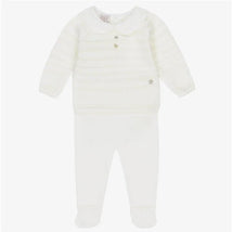 Paz Rodriguez - Take Me Home Set Knit Newborn Sweater + Leggings Paz, Cream/Beige Image 1