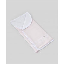 Paz Rodriguez - Woven Newborn Baby Nest Torres, Chalk Pink/White Image 1