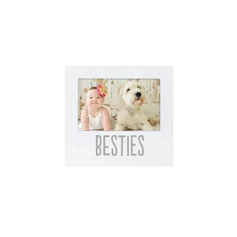 Pearhead - Baby and Friend Besties Frame, White 4x6 Image 1