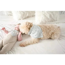 Pearhead Baby And Pet Bib Set, Gray Image 3