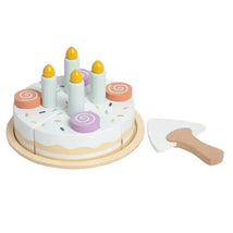 Pearhead - Celebration Montessori Birthday Cake Toy Set, 14 Piece Wooden Play Toy Set Image 1