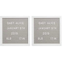 Pearhead - Felt 10X10 Letterboard Set, Gray Image 1