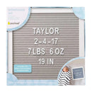 Pearhead - Felt 10X10 Letterboard Set, Gray Image 3