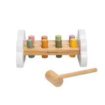 Pearhead - Montessori Hammer Bench Toy, Pounding and Hammering Wooden Toy for Ages 1+ Years Image 1