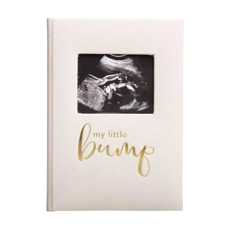 Pearhead - My Little Bump Linen Pregnancy Journal, Ivory Image 1