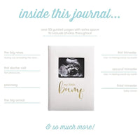 Pearhead - My Little Bump Linen Pregnancy Journal, Ivory Image 7
