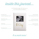 Pearhead - My Little Bump Linen Pregnancy Journal, Ivory Image 7