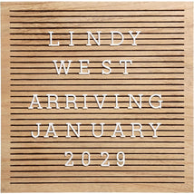 Pearhead - Natural Wood Letterboard Image 1