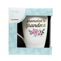 Pearhead Promoted to Grandma Mug, Pregnancy Announcement Gift for Grandma Mug, Floral Image 3