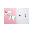 Pearhead - Seersucker Baby Book And Clean Touch Ink Pad, Pink Image 3