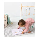 Pearhead - Seersucker Baby Book And Clean Touch Ink Pad, Pink Image 5