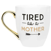 Pearhead - Parent Coffee Mug, Tired as a Mother Whimsical Mug Image 1