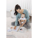 Pearhead - Woodland Ivory Linen Baby Book, Deer Print Linen Baby Book Image 5