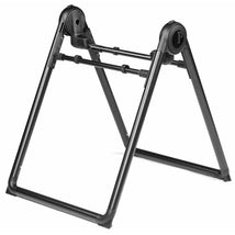 Black Peg Pop Up Bassinet Stand for City Loop, featuring a sturdy A-frame design with adjustable side bars.