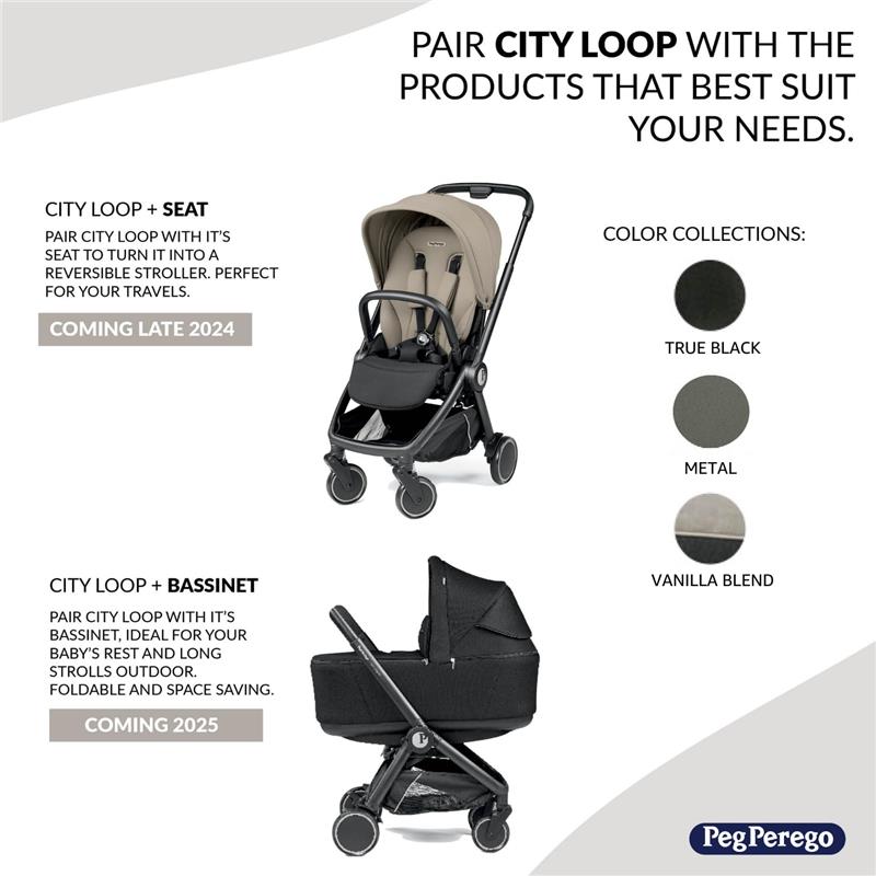 Peg Perego - City Loop Infant Car Seat & Stroller Combo with Primo Viaggio 4-35 Urban Mobility Infant Car Seat Image 3