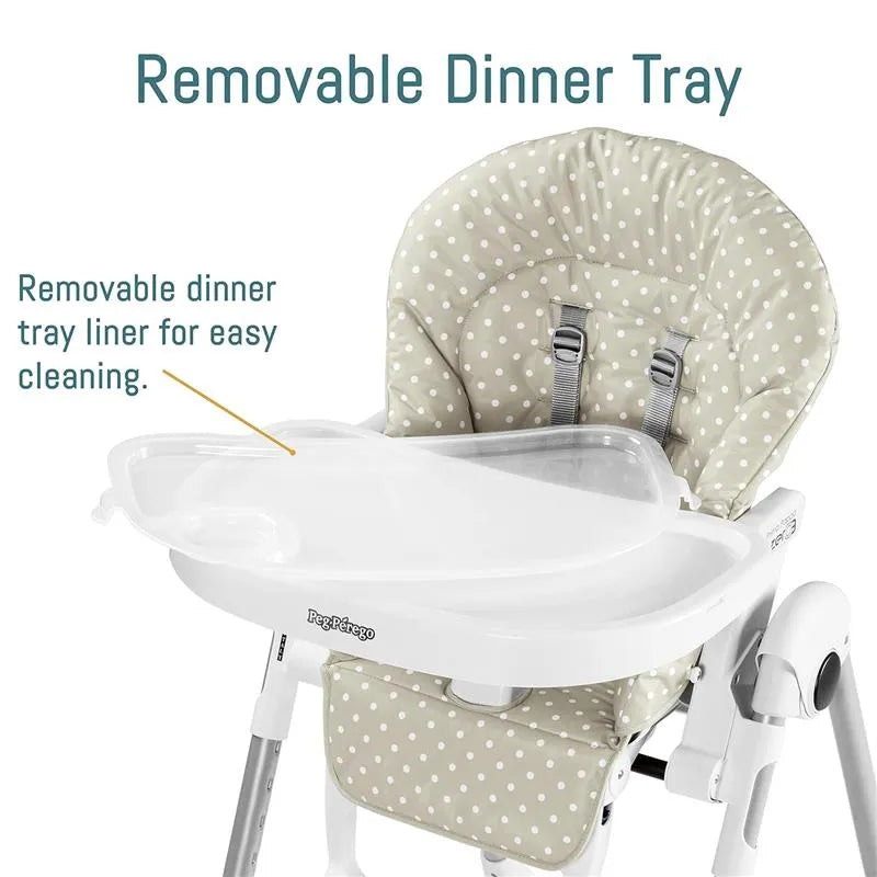 Peg-Perego - Prima Pappa Zero 3 High Chair, Linear Grey Image 11