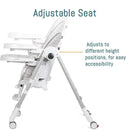 Peg-Perego - Prima Pappa Zero 3 High Chair, Linear Grey Image 3