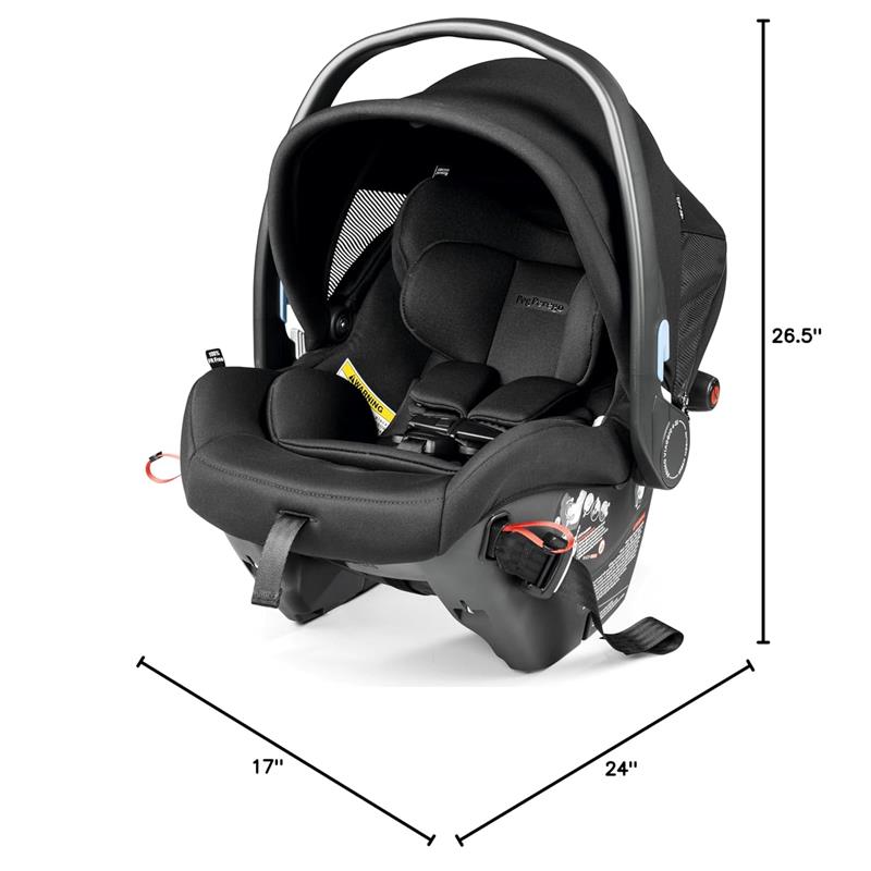 Peg Perego - Primo Viaggio 4-35 Urban Mobility-Baseless Infant Car Seat with Latch-True Black Image 4
