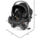 Peg Perego - Primo Viaggio 4-35 Urban Mobility-Baseless Infant Car Seat with Latch-True Black Image 4