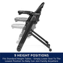 Peg-Perego - Siesta Grow with Baby Folding High Chair & Recliner, Astral (Beige) Image 2