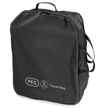 Travel bag for Peg Perego stroller, featuring a sleek black design and durable fabric, ideal for traveling.